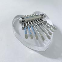 8 Key Mini Kalimbas Finger Piano Thumb Music Instrument for Adults Professional Acrylic gray
