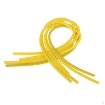 5 Pcs 38.5cm Silicone Carp Fishing Rig Pipes Hair Rigs DIY Tackle geltona