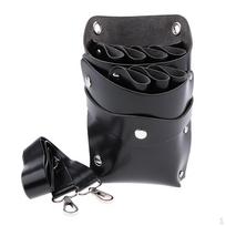 Pouch with Belt for Hairdressers, Salon Hair Barber s Beard Cut Shear Pet Hairdressing Tools Black