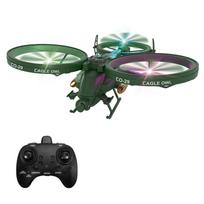 Nuotolinio valdymo dronas su kamera 480P 2,4 GHz nuotolinio valdymo dronas Vieno paspaudimo kilimas no camera - 1 battery juoda