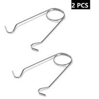 Stovyklavietės virdulys pakabinamas kabliukas Stovyklavietės Kabykla Vandens puodelis Puodo indų laikiklis Pakabinamas kabliukai Lauko Pikniko įrankis Bushcraft 2pcs white