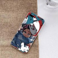 Anime Demon Slayer telefono dėklas Huawei P50 P40 P30 Pro Mate 40 30 Pro Nova 8 8i Y7P Honor skaidrus telefono dangtelis Honor 9C black