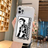 Soft Clear Phone Case For iphone 12 11 pro XS MAX 8 7  Plus X SE20 13 XR Anime Japanese attack on Titan Coque For iPhone 12 iPhone 13pro max