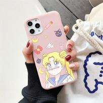 Gražus merginos dėklas Samsung Galaxy A50 A51 A12 A52 A73 A13 A33 A32 A21S A71 A31 A40 A10 A22 A70 A72 A02S A7 A03S Sailor Moon A02s beige