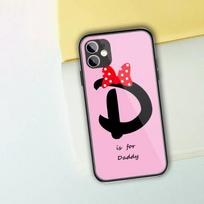 Mielas abėcėlės raidžių gėlių telefono dėklas, skirtas iPhone 13 12 11 XS X 8 7 6 Plus Mini Pro Max SE 2022 Black PC TPU stiklinis telefono dangtelis iPhone 13