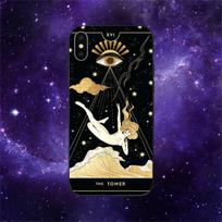 RUICHI Triple Moon Goddess Hecate Tarot Card telefono dėklas, skirtas iPhone 11 12 Mini 13 Pro XS Max X 8 7 6s Plus 5 SE XR Shell iPhone13PROMAX black