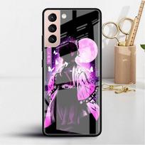 Demon Slayer Anime Cute Glass Case For Samsung Galaxy S22 S20 FE S21 Plus Phone Cover S10 5G S9 Note 20 Ultra 10 Lite Shell Samsung Note 9 black