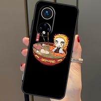 Kyojuro Rengoku Kimetsu no Yaiba For Huawei P40 Lite P20 P30 Pro Nova 9 Nova 5T P Smart 2019 Case For Honor 50 8X 9X 10i Honor 50 Lite red