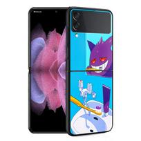 Case For Samsung Galaxy Z Flip 3 4 5G Black Hard PC Anti-knock Back Luxury Phone Cover Flip3 Flip4 Shell Gengar Pokemon Cool Sac Samsung Z Flip 4 5G
