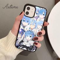 Anime Re Zero Rem Phone Case for iPhone 11 12 13 14 Pro Max mini X XR XS SE 2020 6S 7 8 Plus Samsung Galaxy S21 S22 Cover shell iPhone 5 5s SE