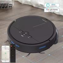 Robotas dulkių siurblys 3600PA išmanusis belaidis Wi-Fi 180 ml vandens bako navigacijos sritis žemėlapyje Grindų šlavimo valiklis Robotas namams