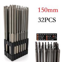 Silver Screwdriver Bit Set Tamper Proof Wide Applications