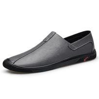Natūralios odos Vyriški Loafers Mocasins Vyriški Verslo Suknelės Batai Rankų darbo odiniai Batai Vyriški Buteliai 38 pilka spalva