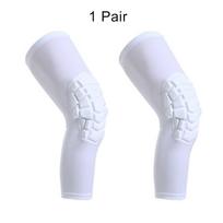 1 Pair Elastic  Pressing Foam Kneepads Sports Fitness Gear Training Knee Pad Support Brace for Basketball Volleyball L gray