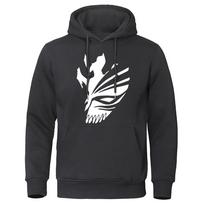 Hand Drawn Grim Reaper Anime Punk Style Mens Hoodies Autumn Loose Clothes Cartoons Fashion Sweatshirt Casual Pullover Men Hoody S black