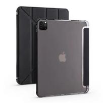 Skirtas iPad Pro 2024 dėklui Funda 11 colių minkštas TPU nugaros magnetinis sulankstomas stovo dangtelis, skirtas Coque iPad Pro 11 2024 M4 dėklui su rašiklio laikikliu For iPad Pro 11 2024 rožinė