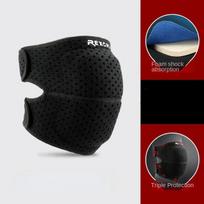 1PC EVA Thickened Shock Absorption Knee Pads Mesh Breathability Outdoor Sports Running Protective Fitness Collision Prevention M black