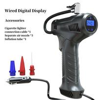 LEIBOO 80W Handheld Air Compressor Wireless Inflatable Pump Portable Air Pump Tire Inflator Digital for Car Bicycle Balls black