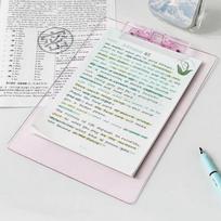A4 A4 File Folder Practical Rectangle PP Backing Plate File Organizer