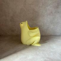 Mielas varlės gėlių vazonas, sukulentų vazonas, plastikinis vazonas, stalo ornamentas, rašiklių laikiklis, namų sodo dekoracija geltona