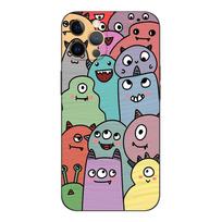 For iphone 12 Case For iphone 12 mini 12 Pro Max Cover For Apple iPhone12 12Pro Bumper black tpu case cute funy iphone 12Pro Max black
