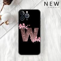 Flower Letter Pink M N Fashion Case For Apple iPhone 11 13 14 12 Pro Max 7 8 XR X 6 5 5S SE 2022 13ProMax Silicone Phone Funda iPhone 14
