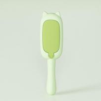 New pet two-way hair remover cleaning brush sofa carpet clothing portable cute little raccoon hair brush yellow