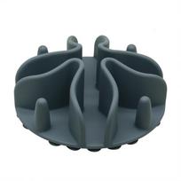 Silicone Spiral Slow Feeder Insert with Strong Suction Cup for Small Medium Large Dogs Feeding Bowl Pet Products S 100x100x30mm black