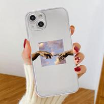 Clear Case For Apple iPhone 14 11 13 12 Pro 7 8 Plus XR X XS Max 6 6S 13Pro Silicone Phone Cover Flowers Heart iPhone 14
