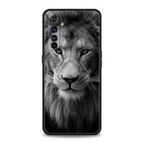 Lion Wild Animals Phone Case For Realme 12 11 10 9 8 5G 7 6 GT5 GT3 GT2 Pro Plus C21 C25 C35 For Realme GT Neo 2 3 3T 5 Cover GT Neo2 (3T) black