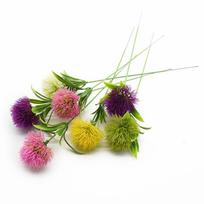 5pcs Plastic Dandelion Vase for Home Decoration Accessories Wedding Decorative Flower Household Products Artificial Plants Cheap black
