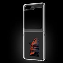 Japonija JDM Sportinis Automobilis Skaidrus Telefono Dėklas Samsung Galaxy Z Flip 5 3 4 Sulankstomas Korpusas Samsung Z Flip3 Flip4 Kietas Apsauginis Rėmelis Samsung Z Flip 4