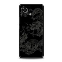 Phone Case For Xiaomi Poco X4 X3 NFC F3 F4 M3 M4 Mi Note 12T 10 11 Ultra 11T 13 Pro 10T 12 Lite 9T 5G Cover Flower Grass Line Mi 10T Lite 5G black