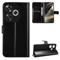 Odinis atverčiamas dėklas, skirtas Xiaomi Poco F6 X6 M6 Pro F5 X5 5G 4G C65 apsauginis dangtelis Piniginės kortelės lizdo stovas Coque Shell Fundas Capa For Poco X6 juoda