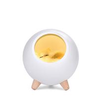 Katės naktinė lemputė, maža naminių gyvūnėlių namelio atmosferos lempa, LED miegamojo lova su miego šviesa, USB įkrovimas, miela naminio gyvūnėlio katės lemputė ZP8051442