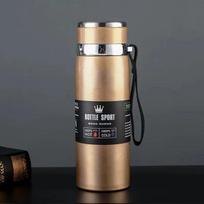 1000 ml terminio vandens butelio termoso vakuuminė kolba Dvigubas nerūdijančio plieno kavos arbatos izoliuotas puodelis Atsparus nuotėkiui biurui 1000ML