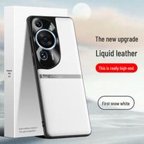 Huawei P60Art Liquid Leather Case: Anti-fall, Anti-fouling Protection Cover. Ships as One Piece. Huawei P60Art gray