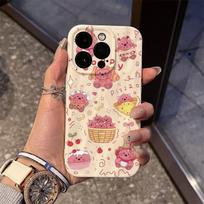 Kastuvo animacinis telefono dėklas Apple X-XS-XR-XS Max-11-12-13-14-15-7P-8P-14PLUS iPhone X black