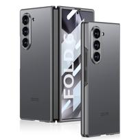 AG Technology Matinio odos pojūčio imitatorius dėklas Samsung Galaxy Z Fold 6 telefonui, Vientisos spalvos, Apsauga nuo kritimo, Apsauga nuo pirštų atspaudų For Galaxy Z Fold 6 tamsiai pilka spalva