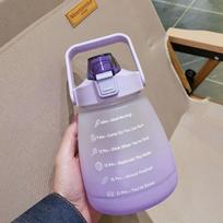 1300 ml vandens butelis su šiaudeliais, didelės talpos geriamasis butelis, skirtas lauko sportui, fitnesui, mieli studentų buteliai gėrimams 1300ml