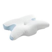 Kaklo atminties putų pagalvė Kaklo ir peties atrama Ortopedinė Ergonomiška kontūrinė lovos pagalvė Šoniniams, nugaros, pilvo miegantiems 60x40 cm balta