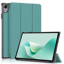 Prabangus odinis kietas atlošas sulankstomas stovo planšetinio kompiuterio dėklas, skirtas Huawei Matepad 11 5 S dėklas TGR-W09/W10, skirtas Huawei MatePad 11.5S 2024 dangtelis Matepad 11.5S 2024 tamsiai žalia spalva