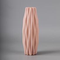 Modern Flower Vase Plastic Vase Flower Pot Basket Nordic Home Living Room Decoration Desktop Ornament Flower Arrangement Holder gray