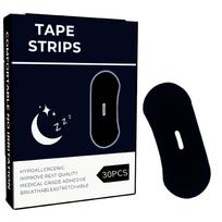 30/60Pcs Anti Snoring Sleep Mouth Tape Best Breathing Nasal Strips Medical Grade Improved Sleeping Snoring Relief 30pcs black