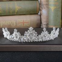 Bridal jewelry Korean millet bead crown rhinestone tiara hair accessories bride wedding hairpin wedding