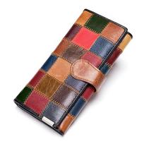 Clutch Bag Women's Leather Wallets Vintage Coin Wallet Women Purse for Phone Female Purses Wallets for Women Cards