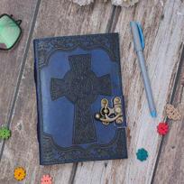 Leather Journal Diary with metal lock  Journal handmade 200 pages white unruled|travel Diary|personal journal black