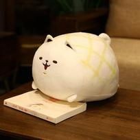 Cartoon Simulation Pineapple Bread Shiba Inu Cat Doll Plush Toy 30CM 0.4KG balta