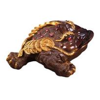 Varlės arbatinis augintinis, keičiantis spalvą dervos ornamentas, turtų pritraukimas, Kung Fu arbatinis augintinis auksinė