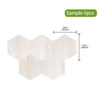 5/10 vnt. šešiakampiai baltos medienos tekstūros grindų PVC putplasčio plokščių lipdukai lipnūs neslystantys matiniai grindų lipdukai 5PCS white